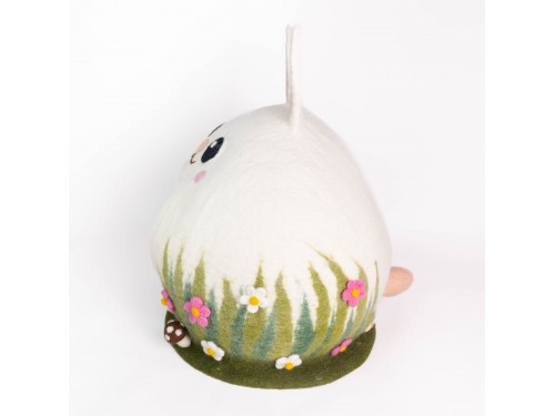 Handmade Wool Felt Bunny Cat Cave