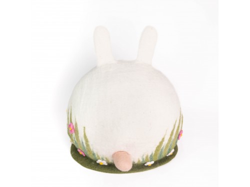 Handmade Wool Felt Bunny Cat Cave