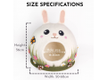 Handmade Wool Felt Bunny Cat Cave