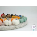 Assorted Size and Color Halloween Felt Pumpkins