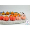 Assorted Size and Color Halloween Felt Pumpkins