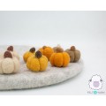 Assorted Size and Color Halloween Felt Pumpkins