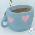 Felt Coffee Mug Cat Cave