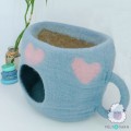 Felt Coffee Mug Cat Cave