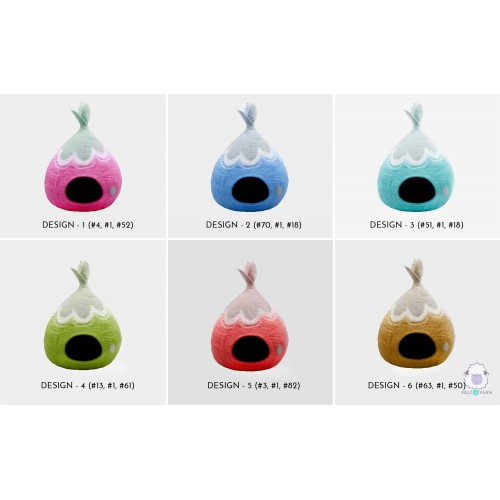 Turnip Design Wool Felt Cat House