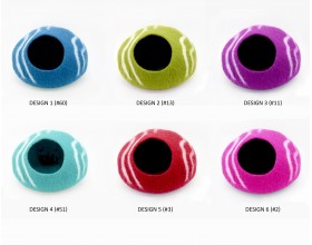 Felt Blue Stripe Design Cat...