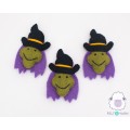 Magical Felt Witch Head - Felt and Yarn