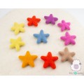4-5cm Colorful Felted Stars