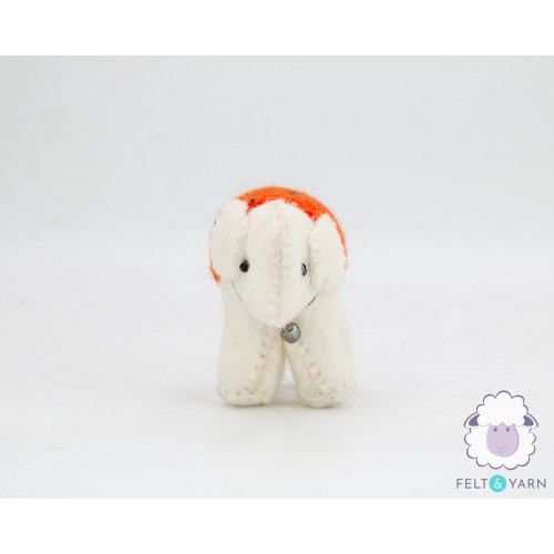 8cm Mini Felt Elephant Eco Toy