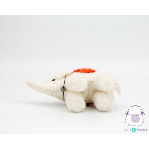 8cm Mini Felt Elephant Eco Toy