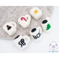 Felt Mini Rae Dunn Mugs - Felt and Yarn