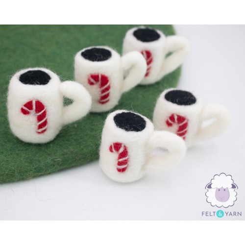 4cm Felt Mini Rae Dunn Mugs