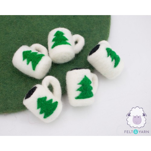 4cm Felt Mini Rae Dunn Mugs