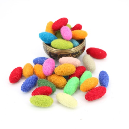 3.5cm Felt Oval Balls