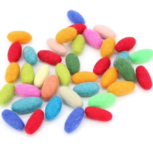 3.5cm Felt Oval Balls