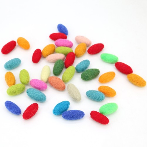 3.5cm Felt Oval Balls