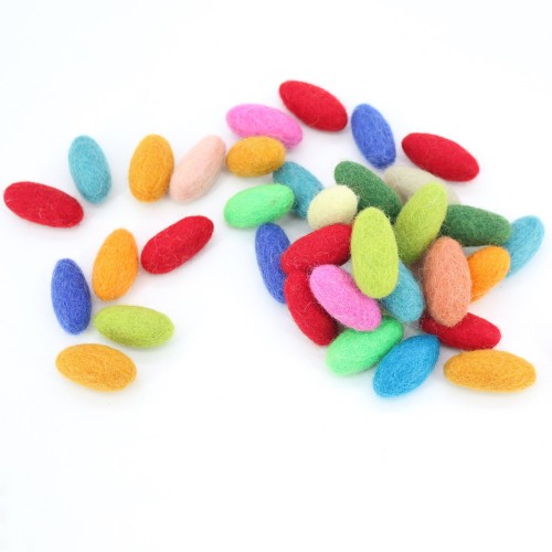 3.5cm Felt Oval Balls