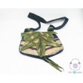 Wool Felt Shoulder Bag with Leaf Cover