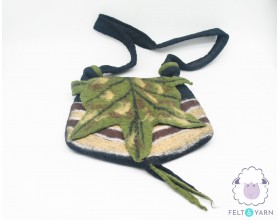 Wool Felt Shoulder Bag with...