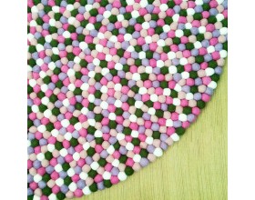 Pink Green Multicolor Felt...