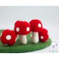 5cm Colorful Felt Mushrooms