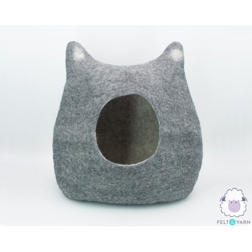 Cat Ears Design Felt Cat House