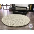 White Felt Ball with Stripe Rug