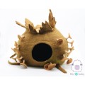 Mushroom Design Felt Cat House