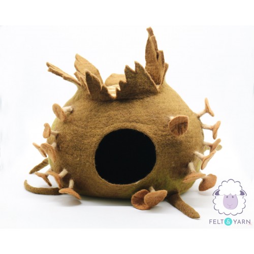 Mushroom Design Felt Cat House