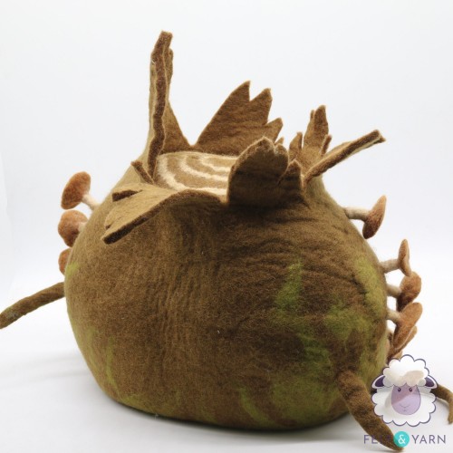 Mushroom Design Felt Cat House