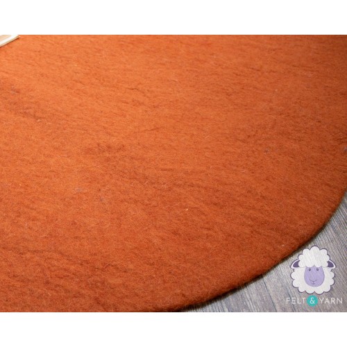 Light Brown Felt Sheet Rug