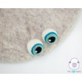 3cm Creepy Halloween Felt Eyeballs