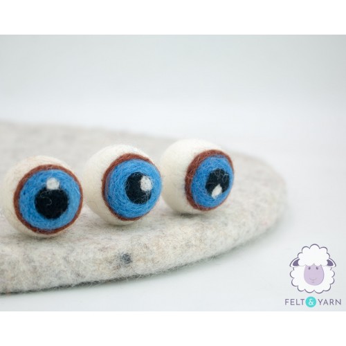 3cm Creepy Halloween Felt Eyeballs