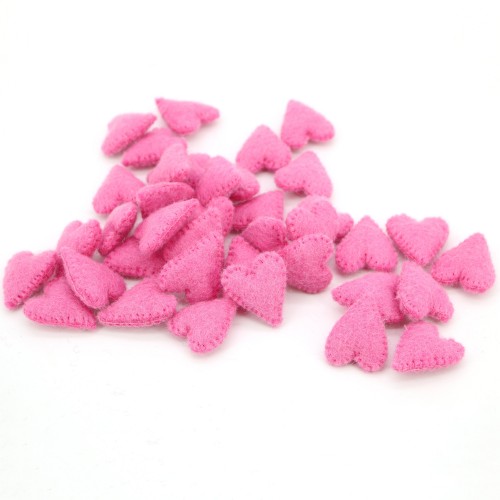 4-5cm Stitched Felt Heart