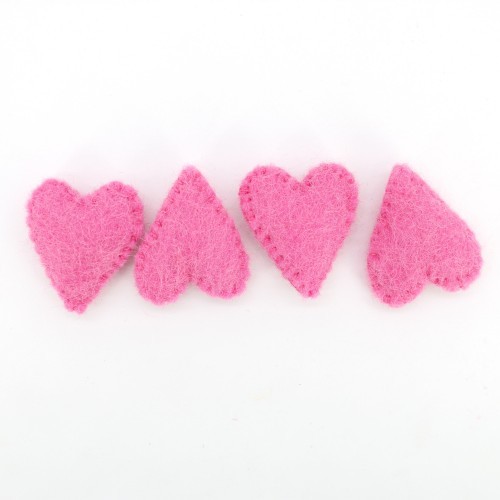 4-5cm Stitched Felt Heart