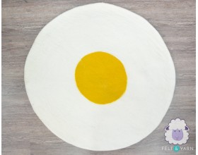 Egg Design Felt Rug