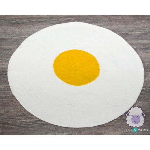 Egg Design Felt Rug