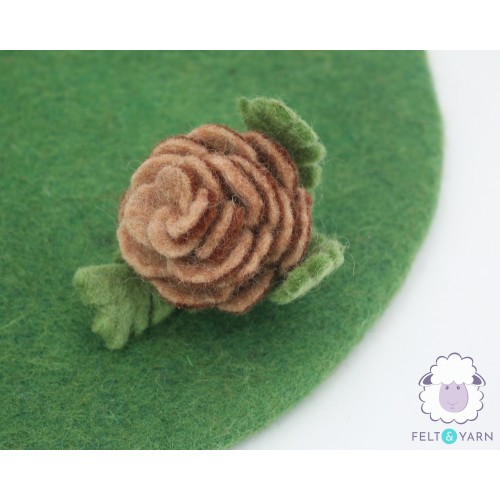 7 & 8cm Winter Felt Pinecones Ornament