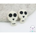 6.5cm Halloween Wool Felt Skull
