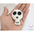 6.5cm Halloween Wool Felt Skull