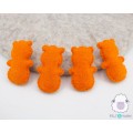 7-8 cm Orange Felt Bear