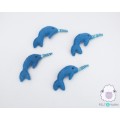 7cm Mini Blue Felt Dolphin