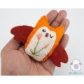 7cm Needle Felted Mini Cute Owl