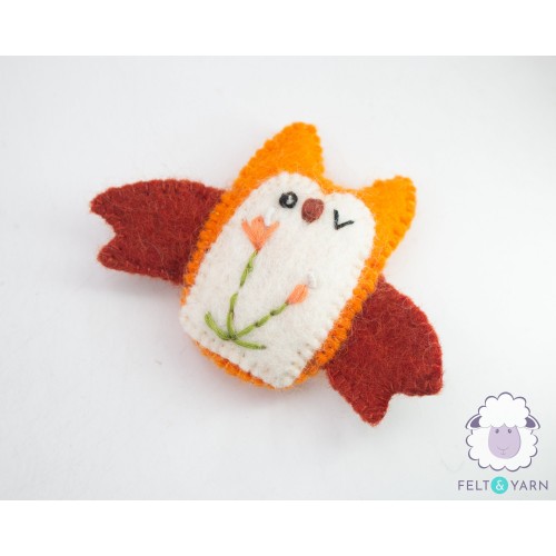7cm Needle Felted Mini Cute Owl