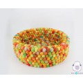 Tie dye felt ball dog bed - Felt and Yarn