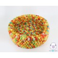 Multicolor Tie-dye Felt Ball Dog Bed