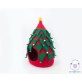 Felt Christmas Tree Cat House