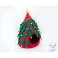 Felt Christmas Tree Cat House