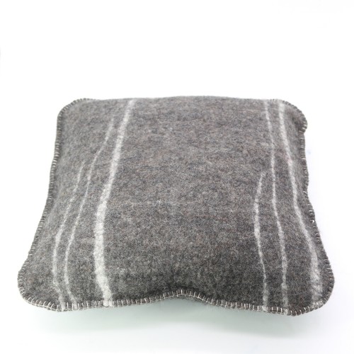 Set of 3 Natural Striped Seat Cushion