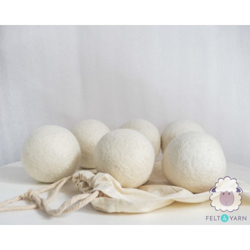 Re-usable Wool Dryer Balls - Natural Fabric Softener